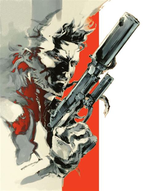 original metal gear solid box art|yoji shinkawa solid snake.